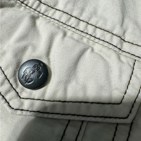 Outback Trading Co. 100% Cotton Vest Off White  Pink/Brown Lining Size Medium - Picture 3 of 11